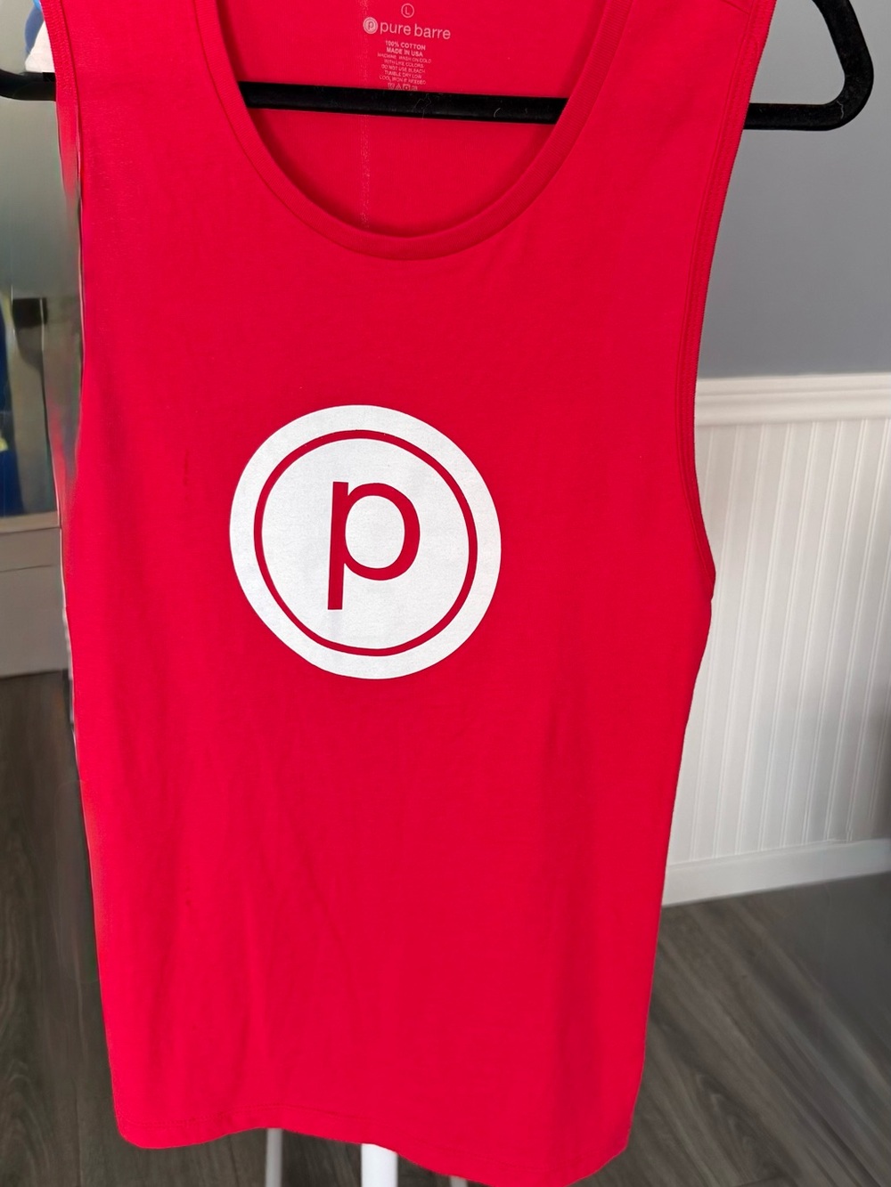 Pure Barre Women’s Red Tank Top with Logo